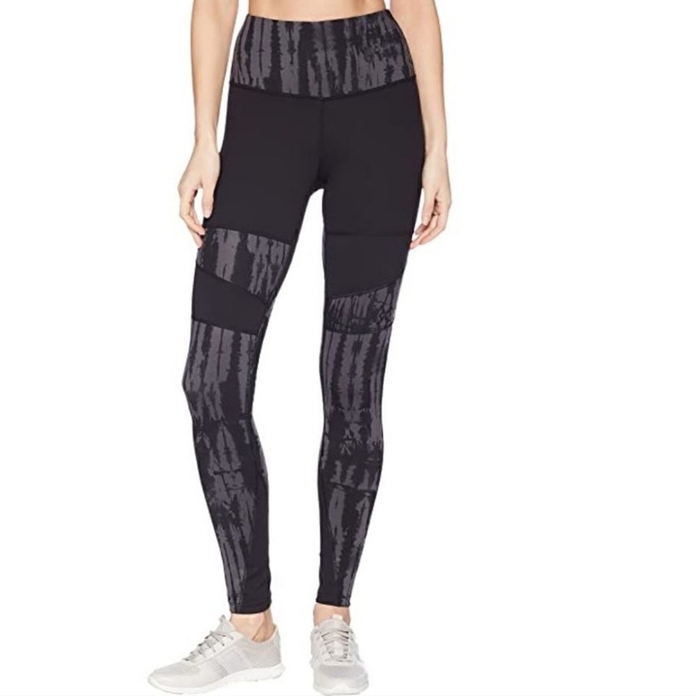 The North Face Flash Dry Black & Gray Tie Dye Leggings (S)